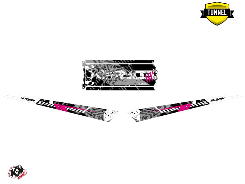 Snowmobile POLARIS RMK PRO AXYS REDROCK Pink-White graphic kit | Polaris | Kutvek - View 5