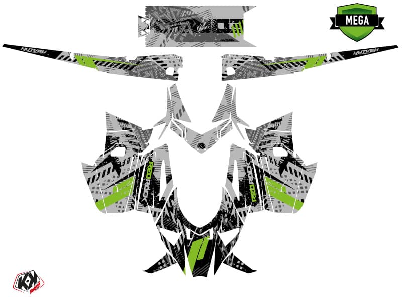 kit de decoración motoneige arctic cat m alpha one redrock gris-verde | Arctic Cat | Kutvek - View 4