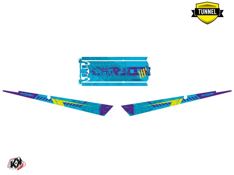 Snowmobile POLARIS RMK PRO AXYS REDROCK Blue-Mauve graphic kit | Polaris | Kutvek - View 4