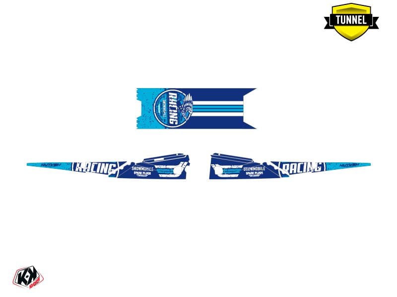 Snowmobile YAMAHA SIDEWINDER SRX RACING Blue graphic kit | Yamaha | Kutvek - View 5