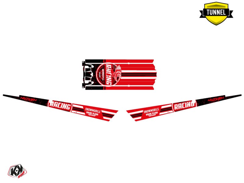 Snowmobile POLARIS RMK PRO AXYS RACING Red-Black graphic kit | Polaris | Kutvek - View 5