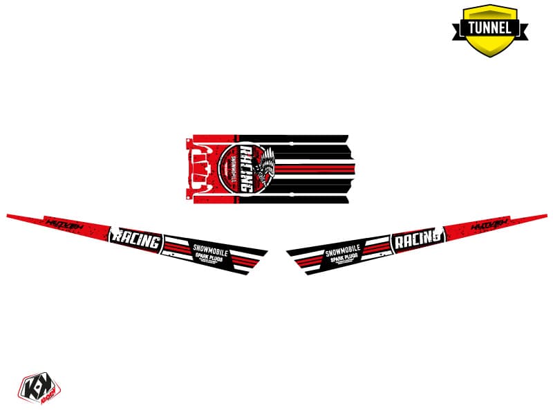 Snowmobile POLARIS RMK PRO AXYS RACING Black-Red graphic kit | Polaris | Kutvek - View 5