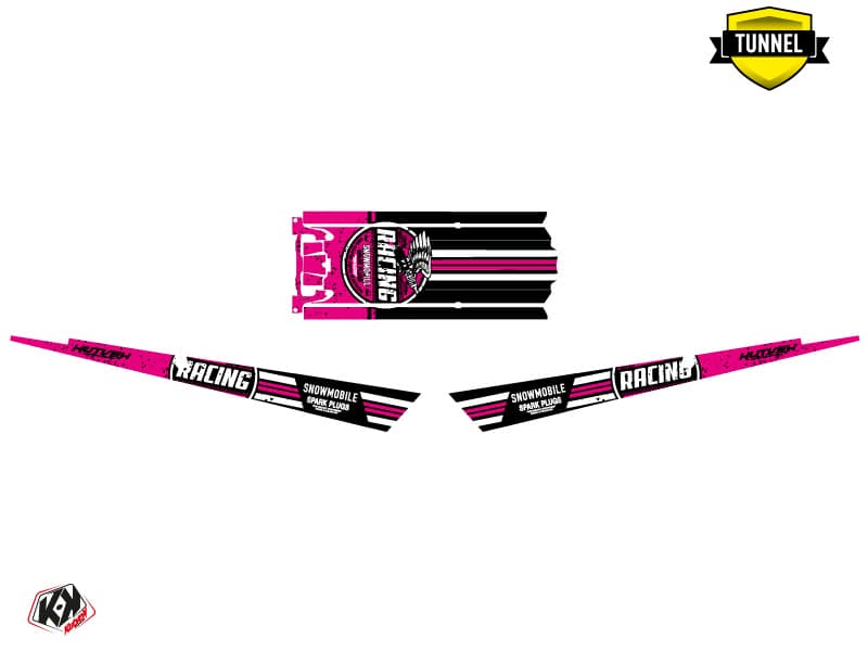 Snowmobile POLARIS RMK PRO AXYS RACING Black-Pink graphic kit | Polaris | Kutvek - View 5