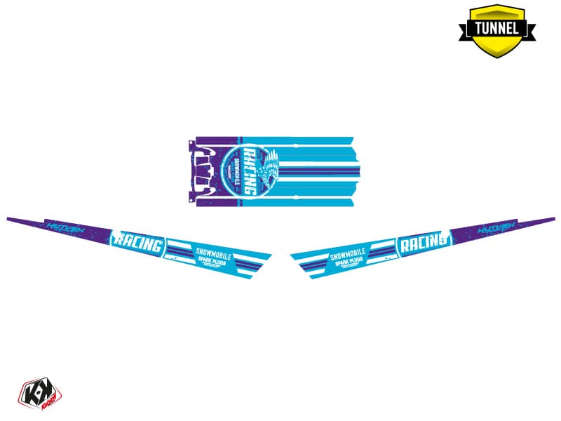 Snowmobile POLARIS RMK PRO AXYS RACING Blue-Mauve graphic kit | Polaris | Kutvek - View 5