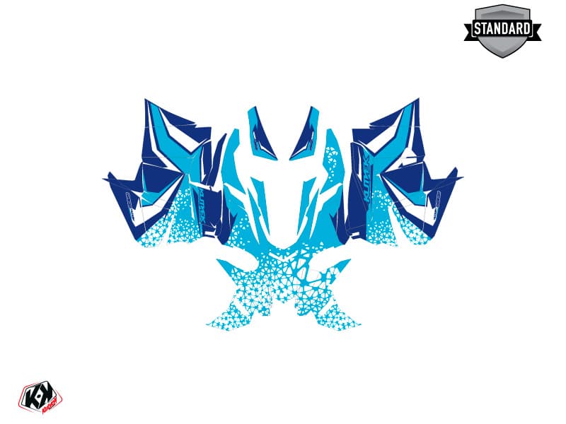 Snowmobile YAMAHA SIDEWINDER SRX GAGE Blue graphic kit | Yamaha | Kutvek - View 2