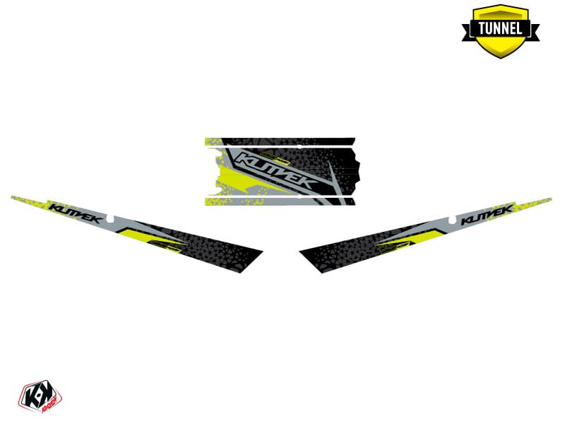 Snowmobile POLARIS RMK PRO AXYS GAGE Grey-Lime graphic kit | Polaris | Kutvek - View 5
