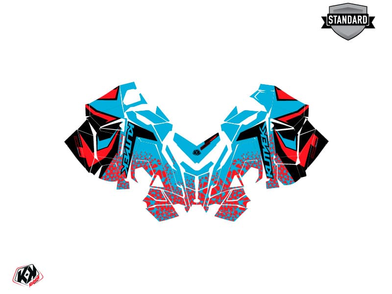 Snowmobile POLARIS SWITCHBACK SP GAGE Blue-Red graphic kit | Polaris | Kutvek - View 2