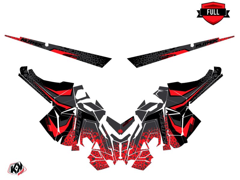 Snowmobile POLARIS RMK PRO AXYS GAGE Black-Red graphic kit | Polaris | Kutvek - View 3