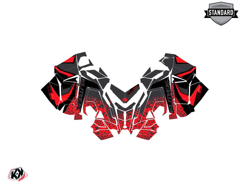 Snowmobile POLARIS SWITCHBACK SP GAGE Black-Red graphic kit | Polaris | Kutvek - View 2