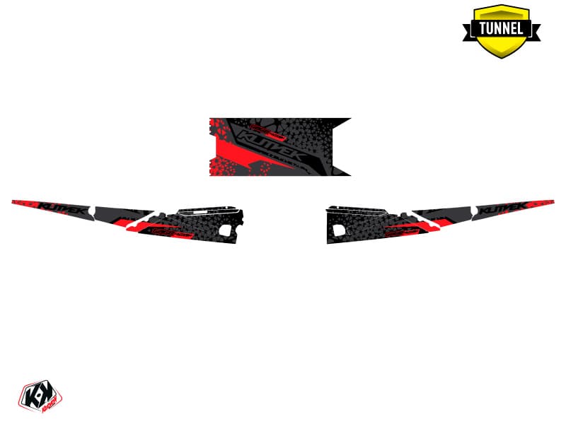 Graphic Kit Snowmobile Arctic Cat M Alpha One Gage Black-Red | Arctic Cat | Kutvek - View 5