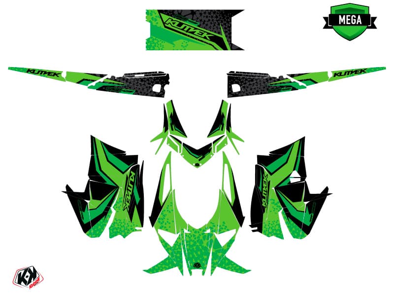 kit de decoración motoneige arctic cat m alpha one gage verde | Arctic Cat | Kutvek - View 3