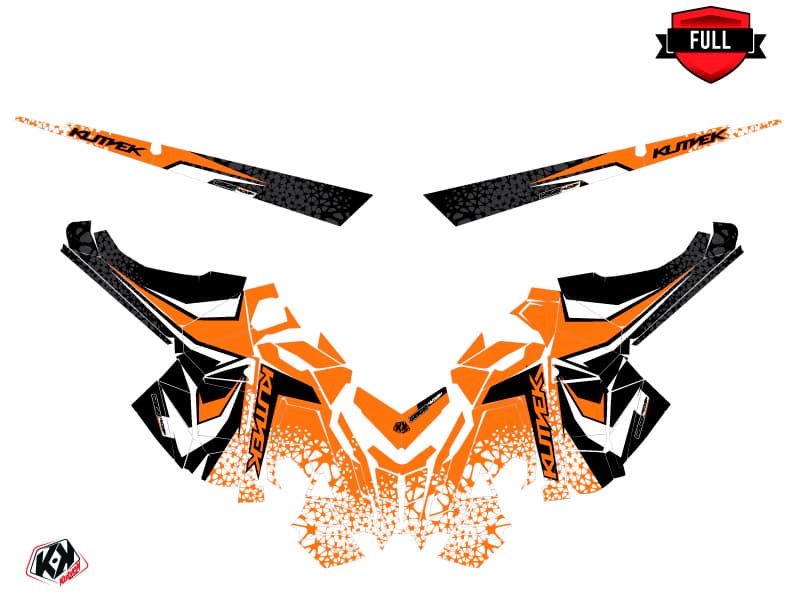 Snowmobile POLARIS RMK PRO AXYS GAGE Orange graphic kit | Polaris | Kutvek - View 3