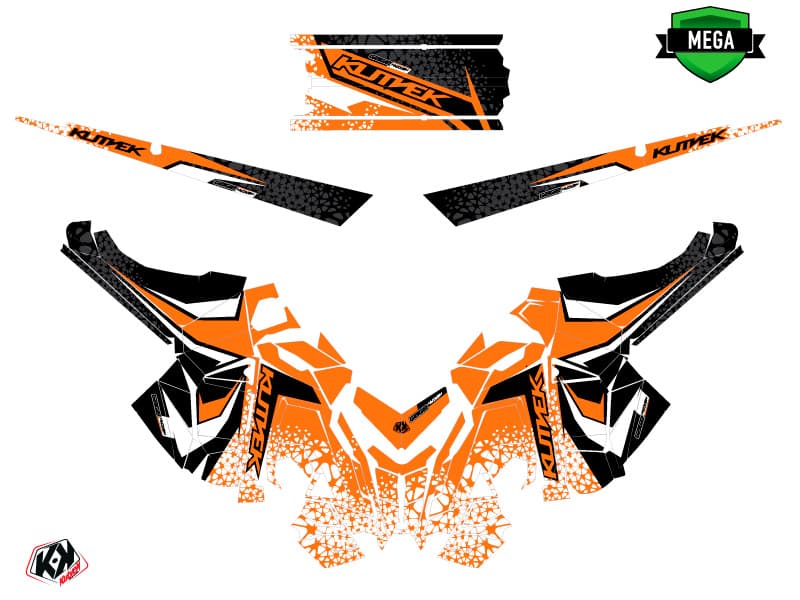 Snowmobile POLARIS RMK PRO AXYS GAGE Orange graphic kit | Polaris | Kutvek - View 4