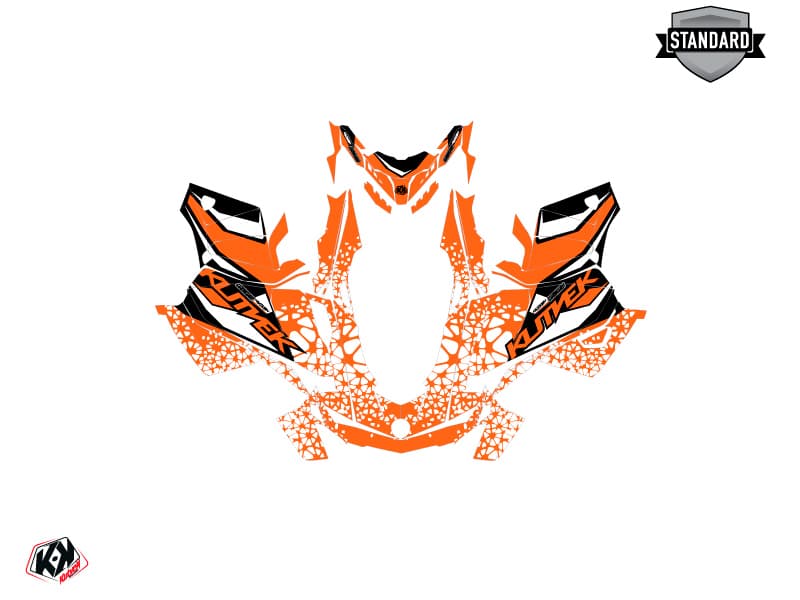 Kit graphique Motoneige SKIDOO GRAND TOURING LIMITED 600R E-TEC GAGE Orange | Skidoo | Kutvek - View 2