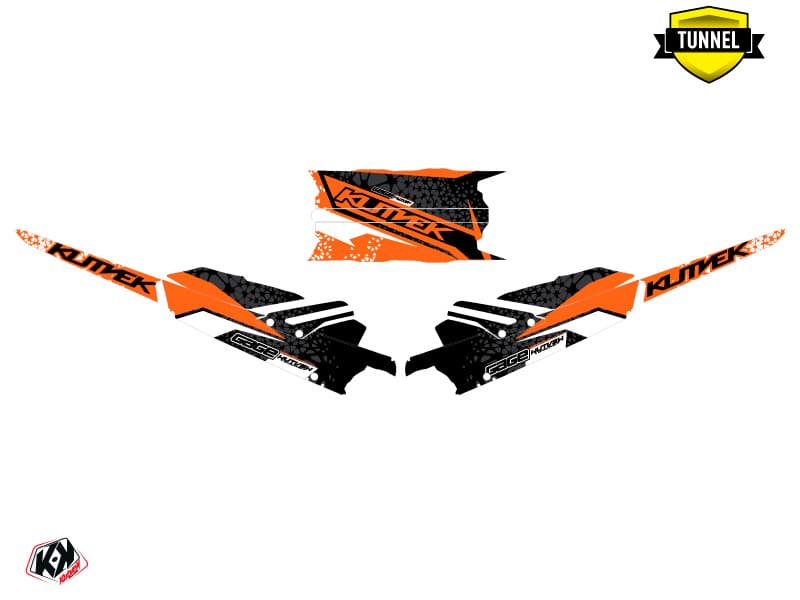 snowmobile skidoo backcountry sport gage orange serie graphic kit | Skidoo | Kutvek - View 5