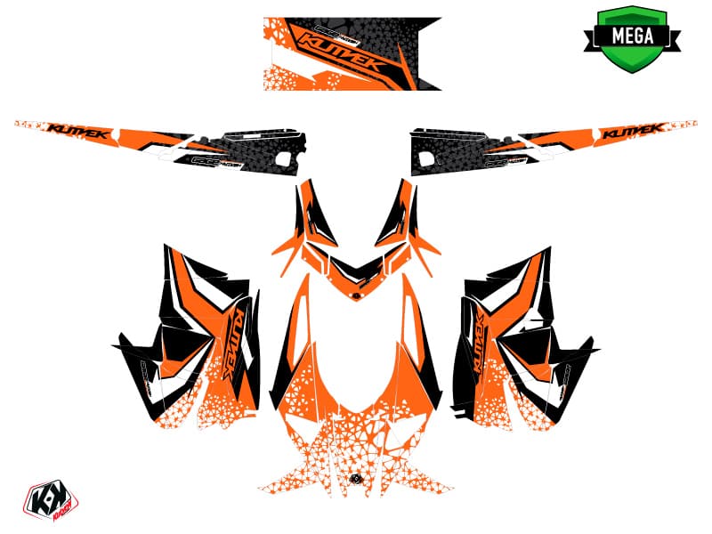 kit de decoración motoneige arctic cat m alpha one gage naranja | Arctic Cat | Kutvek - View 3