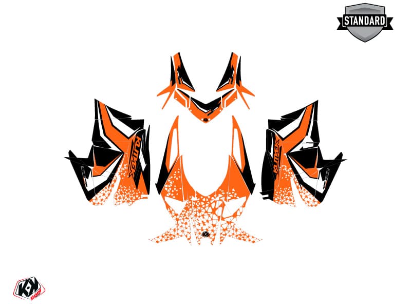 Kit de decoración Motonieve ARCTIC CAT NORSEMAN X 8000 GAGE Naranja | Arctic Cat | Kutvek - View 2