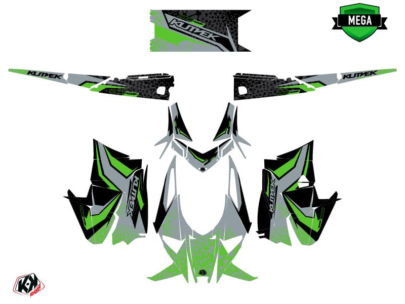 kit de decoración motoneige arctic cat m alpha one gage gris-verde | Arctic Cat | Kutvek - View 4