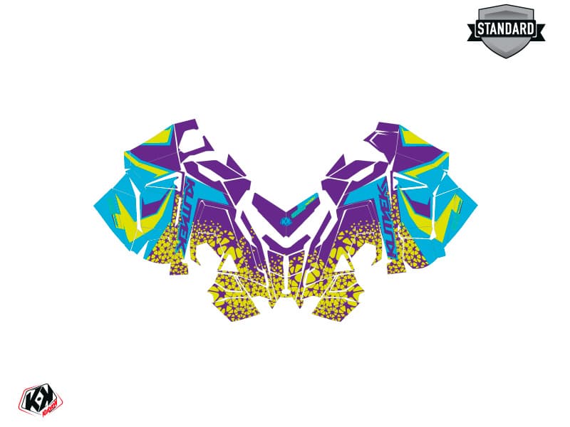 Snowmobile POLARIS SWITCHBACK SP GAGE Blue-Mauve graphic kit | Polaris | Kutvek - View 2