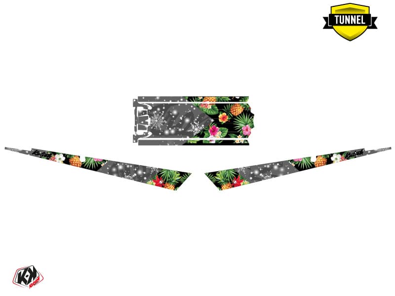 Graphic Kit Snowmobile Polaris RMK Pro Axys Trop'Ice Black-Grey | Polaris | Kutvek - View 5