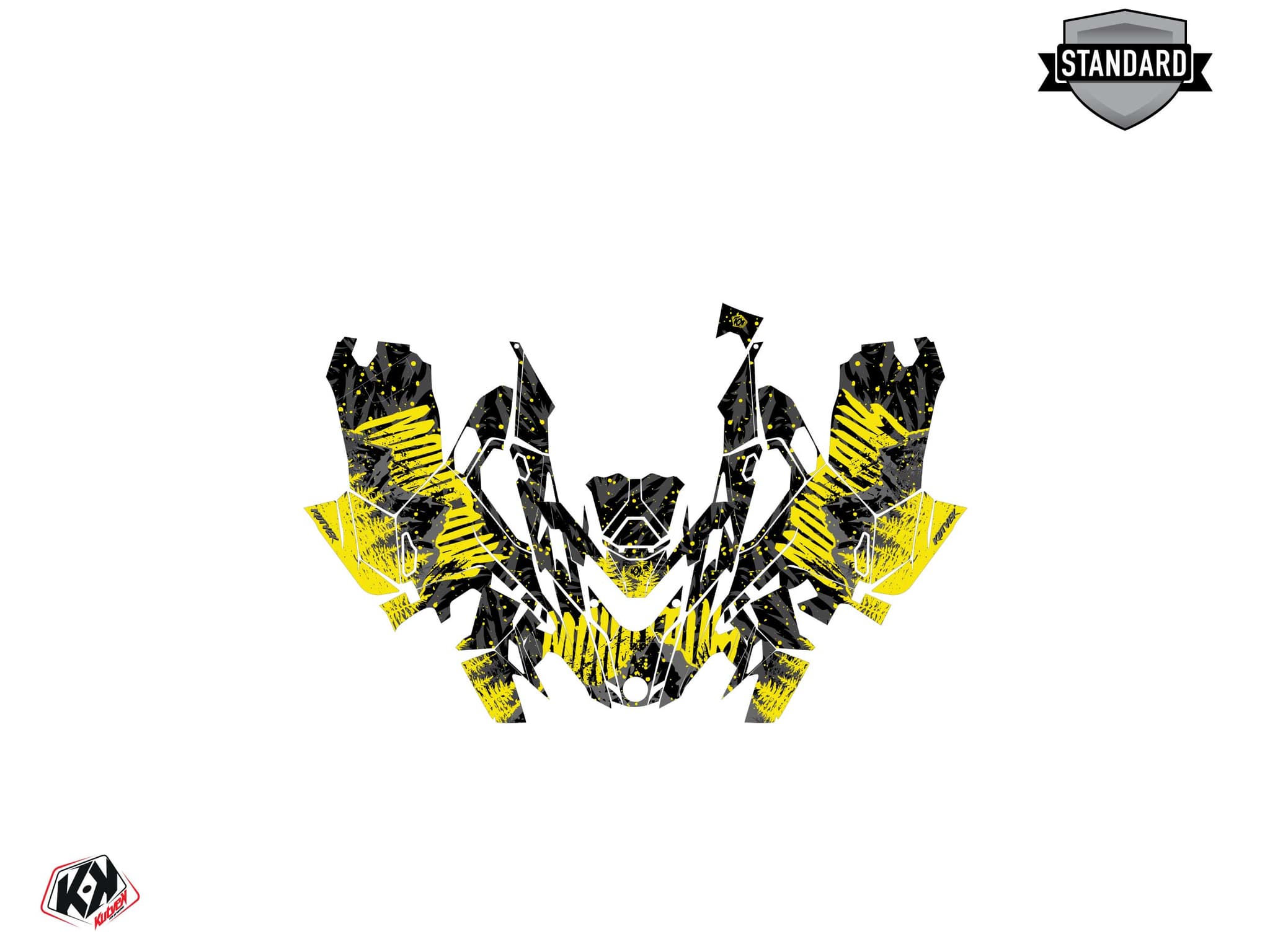 Lynx Boondocker DS Backcountry Black-Yellow Snowmobile Graphic Kit | Lynx | Kutvek - View 3
