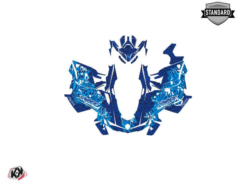 Kit graphique Motoneige SKIDOO GRAND TOURING LIMITED 600R E-TEC SAVAGE Bleu | Skidoo | Kutvek - View 2