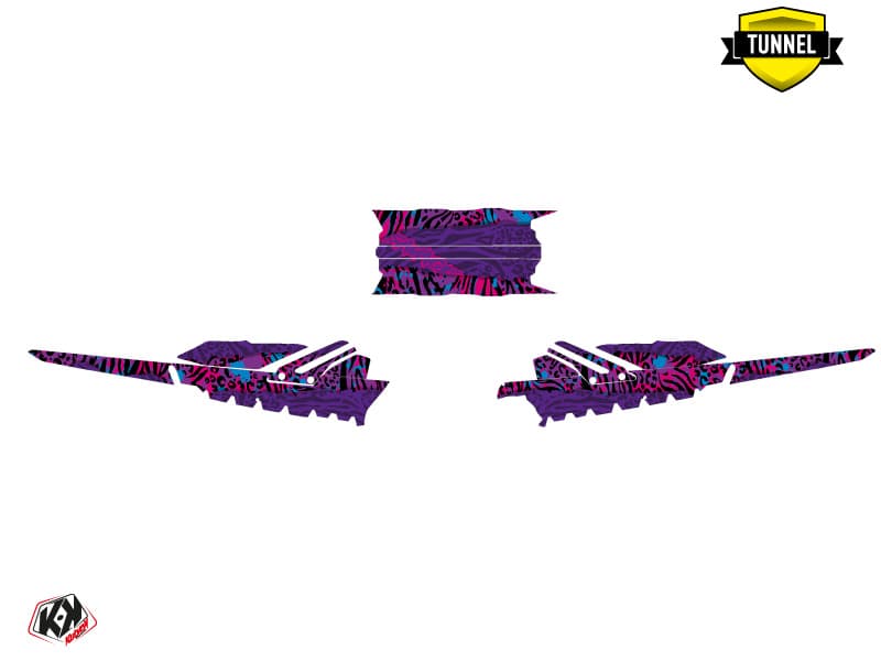 snowmobile skidoo backcountry sport savage mauve-pink  graphic kit | Skidoo | Kutvek - View 5