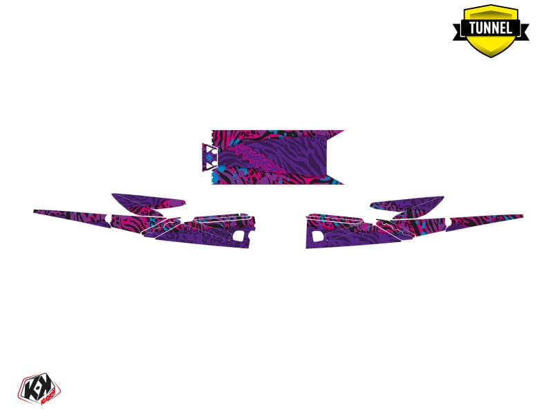 Snowmobile YAMAHA SIDEWINDER SRX SAVAGE Mauve-Pink graphic kit | Yamaha | Kutvek - View 5