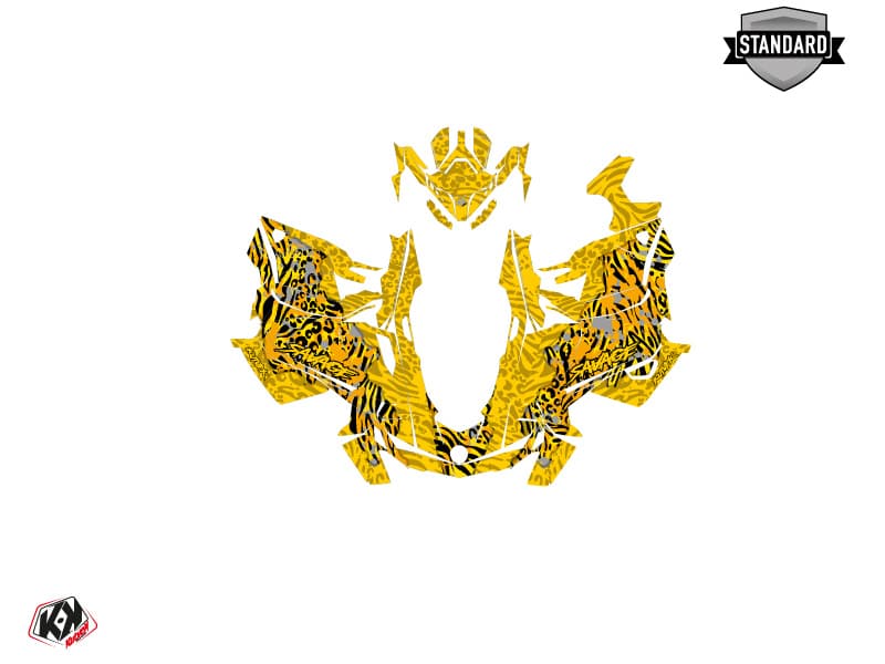 Kit graphique Motoneige SKIDOO GRAND TOURING LIMITED 600R E-TEC SAVAGE Jaune | Skidoo | Kutvek - View 2