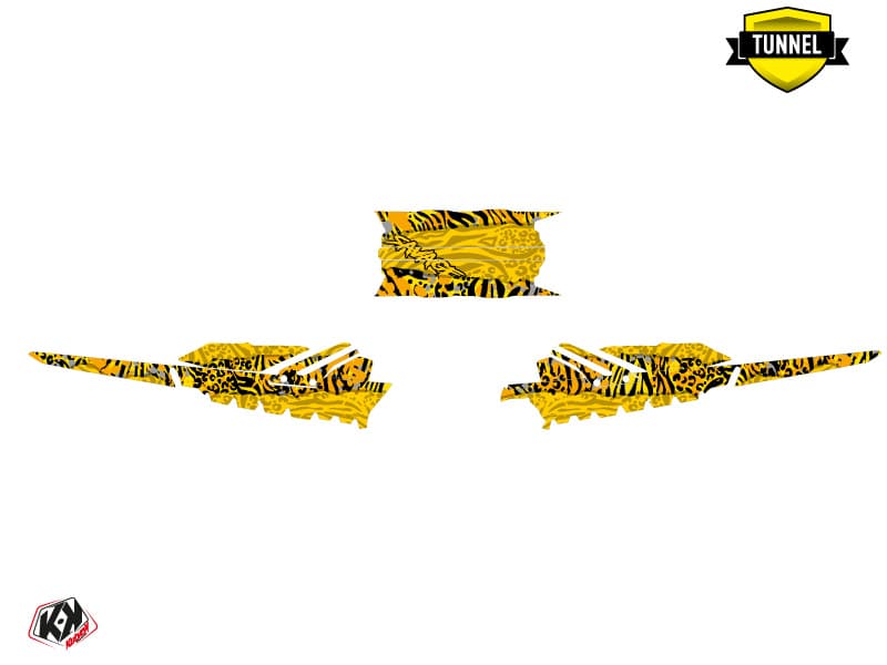 snowmobile skidoo backcountry sport savage yellow serie graphic kit | Skidoo | Kutvek - View 5