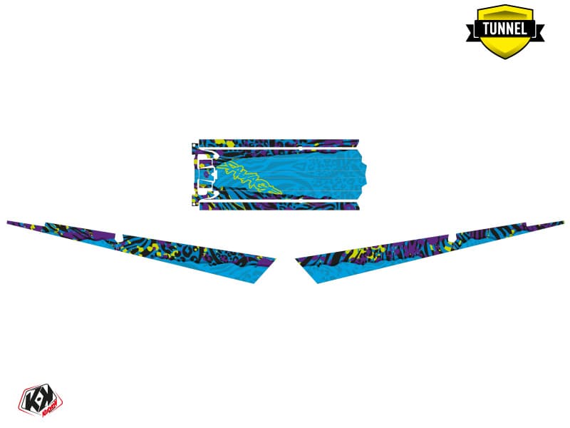 Snowmobile POLARIS RMK PRO AXYS SAVAGE Blue-Mauve graphic kit | Polaris | Kutvek - View 5