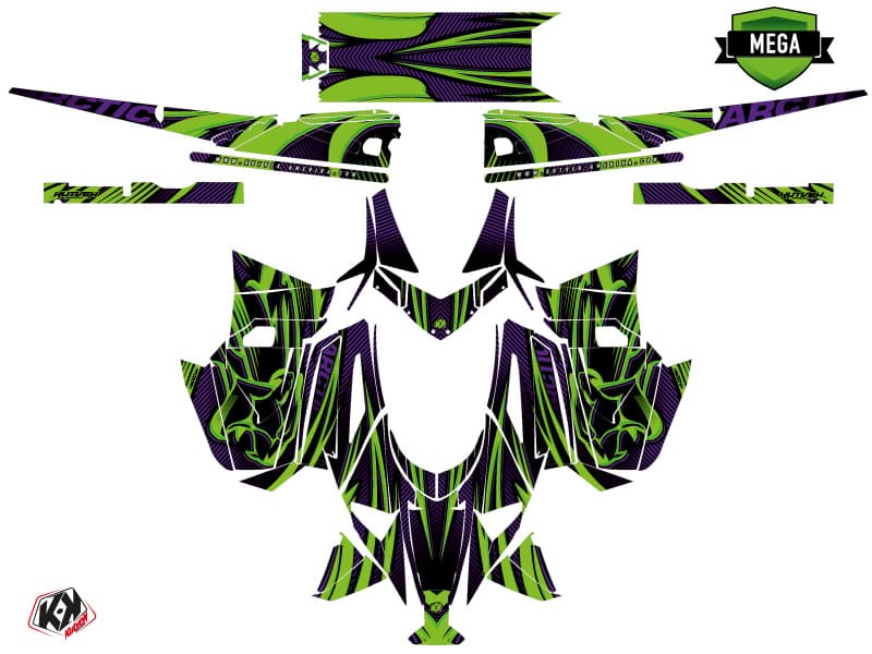 Arctic Cat M Alpha One Arctic Purple Snowmobile Graphic Kit | Arctic Cat | Kutvek - View 4