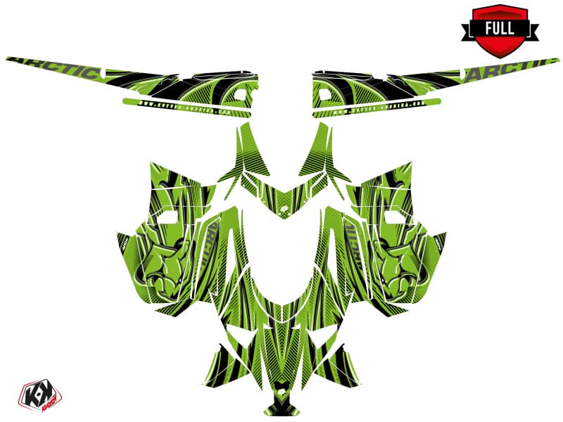 kit de decoración motoneige arctic cat m alpha one arctic verde | Arctic Cat | Kutvek - View 3