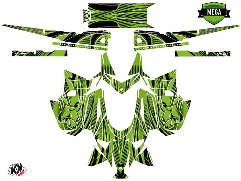 kit de decoración motoneige arctic cat m alpha one arctic verde | Arctic Cat | Kutvek - View 4