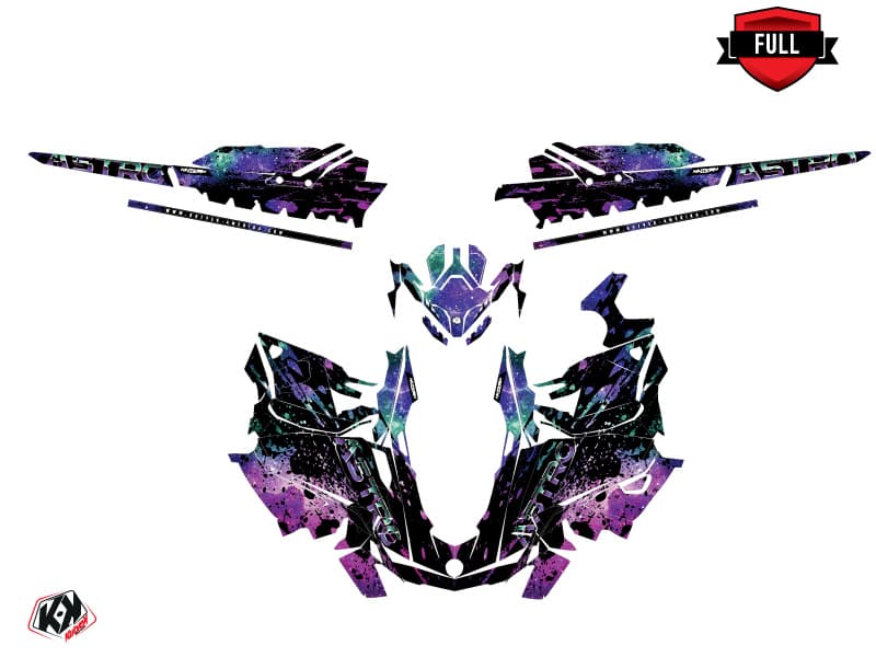 snowmobile skidoo backcountry sport astro mauve  graphic kit | Skidoo | Kutvek - View 3