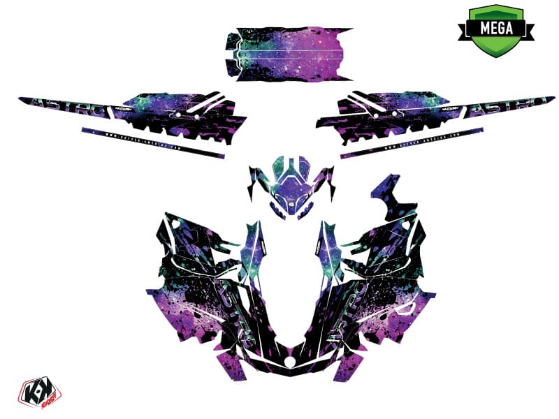 snowmobile skidoo backcountry sport astro mauve  graphic kit | Skidoo | Kutvek - View 4