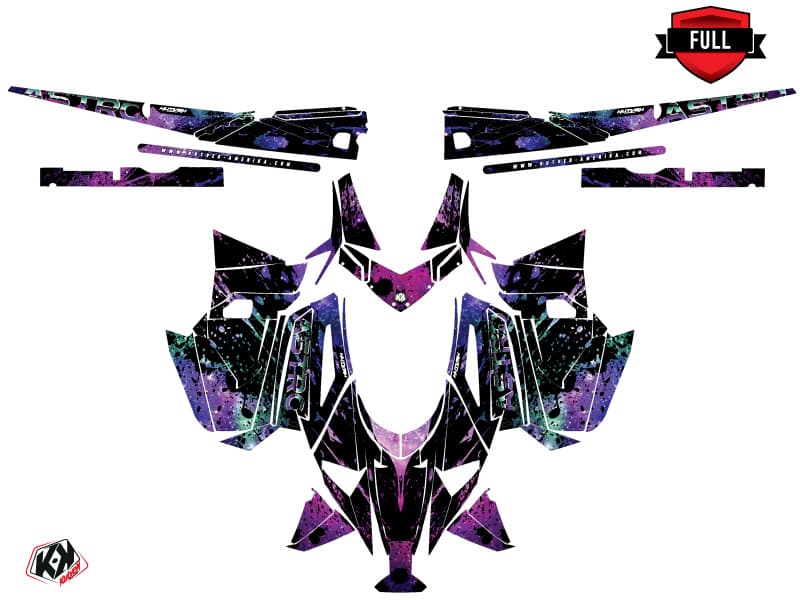 kit de decoración motoneige arctic cat m alpha one astro morado | Arctic Cat | Kutvek - View 3