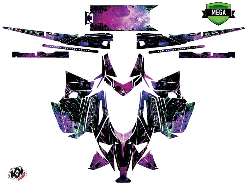 kit de decoración motoneige arctic cat m alpha one astro morado | Arctic Cat | Kutvek - View 4