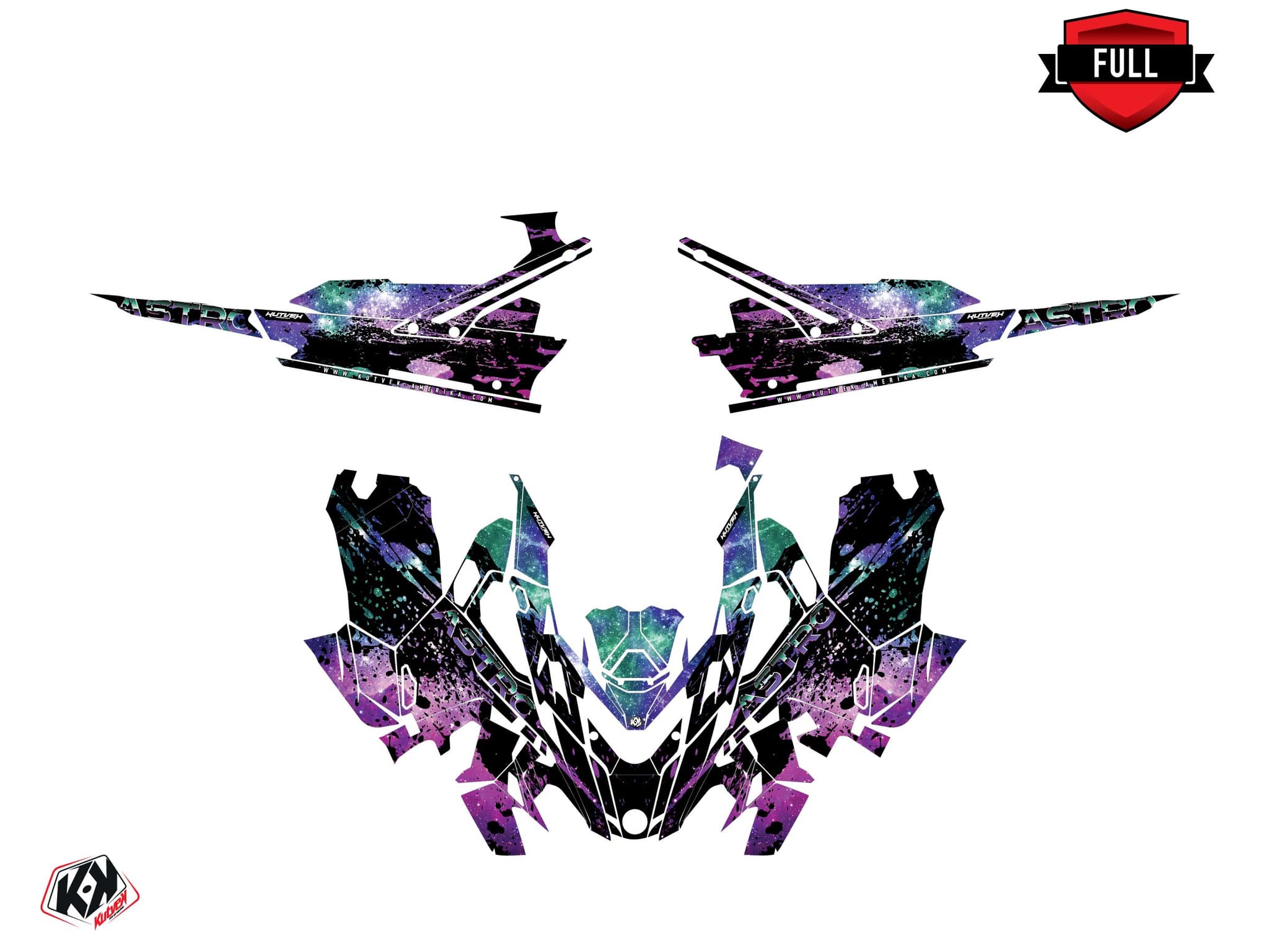 kit graphique motoneige lynx boondocker ds astro mauve | Lynx | Kutvek - View 3