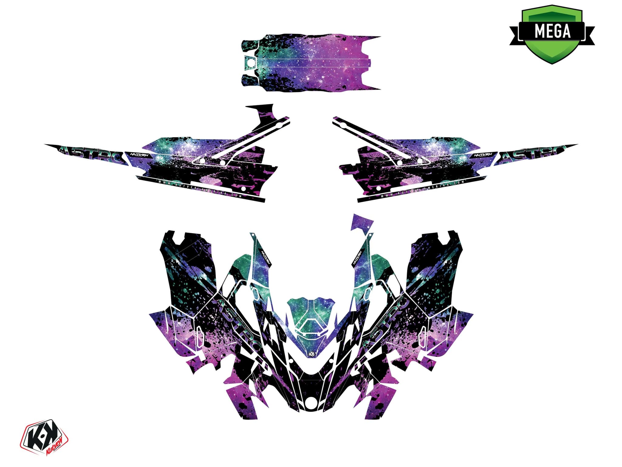 kit graphique motoneige lynx boondocker ds astro mauve | Lynx | Kutvek - View 4
