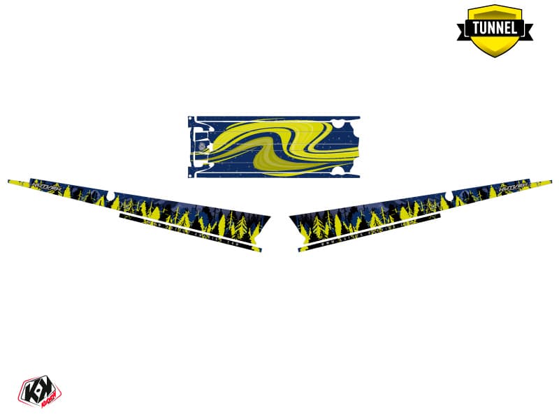 Snowmobile POLARIS RMK PRO AXYS BOREAL Blue graphic kit | Polaris | Kutvek - View 5
