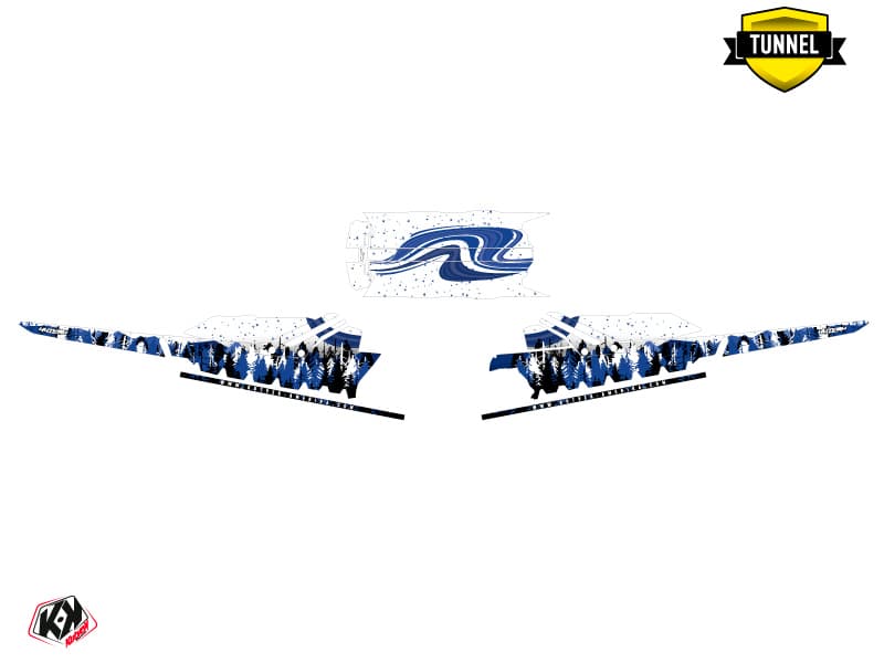 snowmobile skidoo backcountry sport boreal blue  graphic kit | Skidoo | Kutvek - View 5