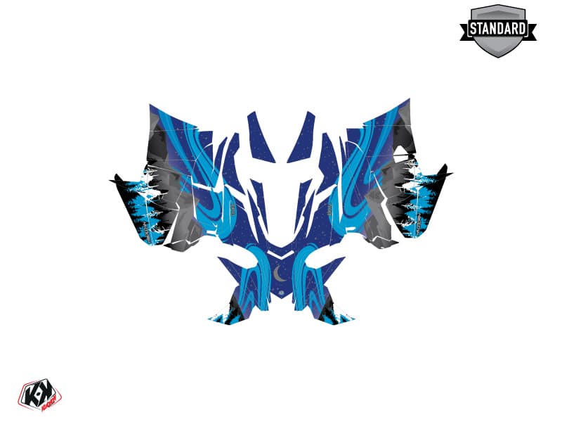 Snowmobile YAMAHA SIDEWINDER SRX BOREAL Blue graphic kit | Yamaha | Kutvek - View 2