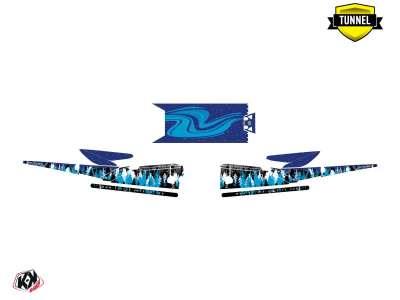 Snowmobile YAMAHA SIDEWINDER SRX BOREAL Blue graphic kit | Yamaha | Kutvek - View 5