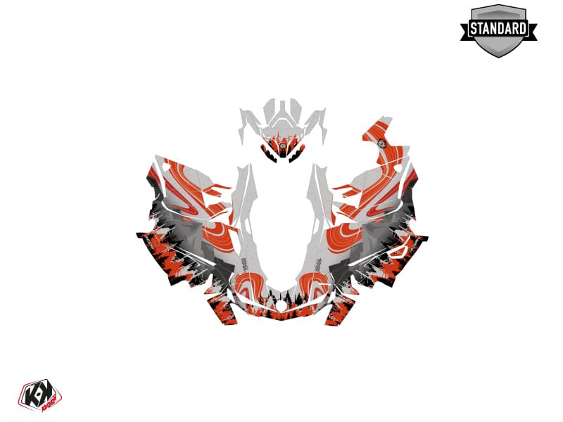 Kit graphique Motoneige SKIDOO GRAND TOURING LIMITED 600R E-TEC BOREAL Gris | Skidoo | Kutvek - View 2