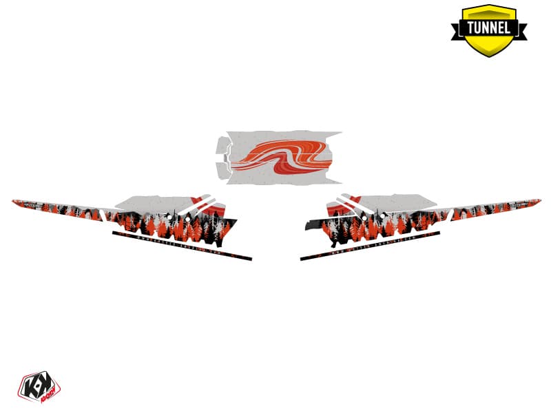 snowmobile skidoo backcountry sport boreal grey  graphic kit | Skidoo | Kutvek - View 5