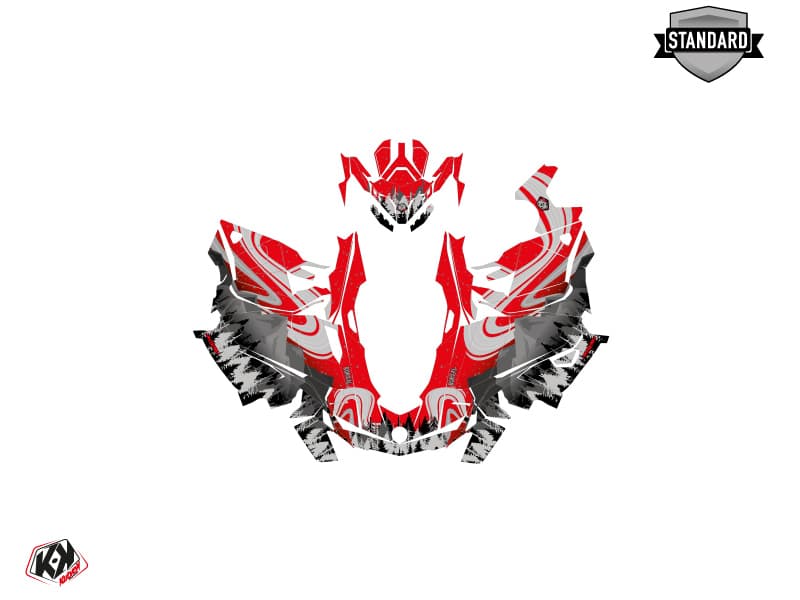 Kit graphique Motoneige SKIDOO GRAND TOURING LIMITED 600R E-TEC BOREAL Rouge | Skidoo | Kutvek - View 2