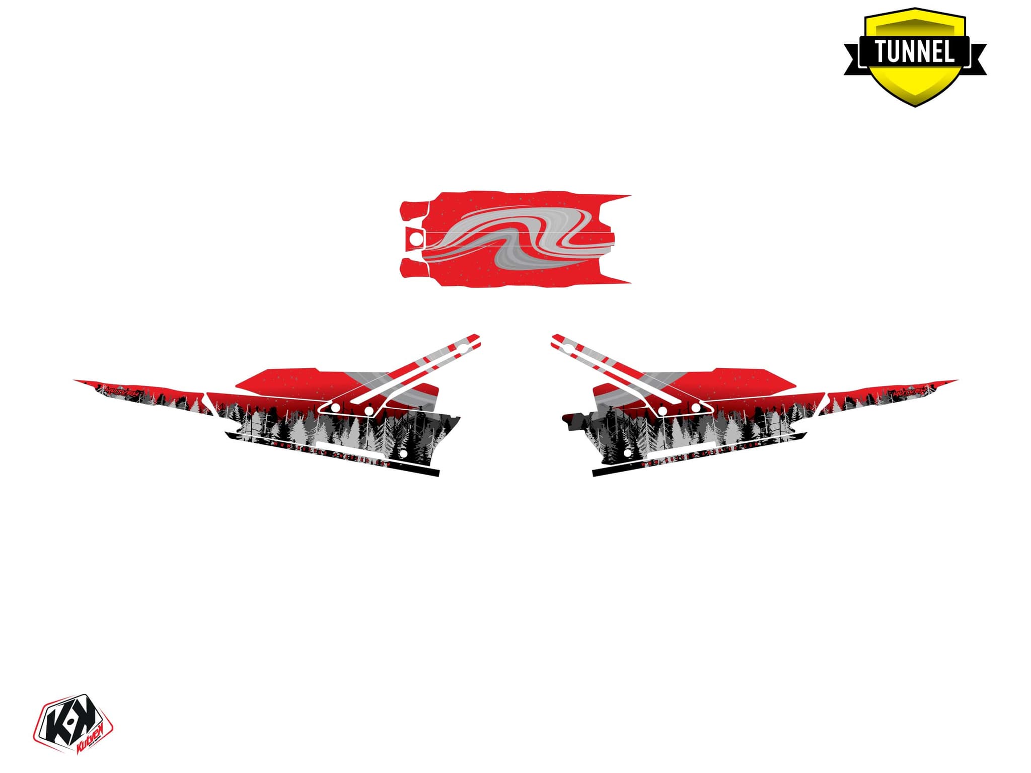 kit graphique motoneige lynx boondocker ds boreal rouge | Lynx | Kutvek - View 5