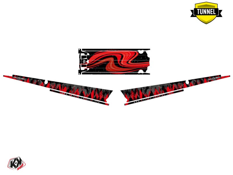 Snowmobile POLARIS RMK PRO AXYS BOREAL Black-Red graphic kit | Polaris | Kutvek - View 5
