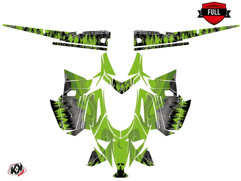 kit de decoración motoneige arctic cat m alpha one boreal verde | Arctic Cat | Kutvek - View 3